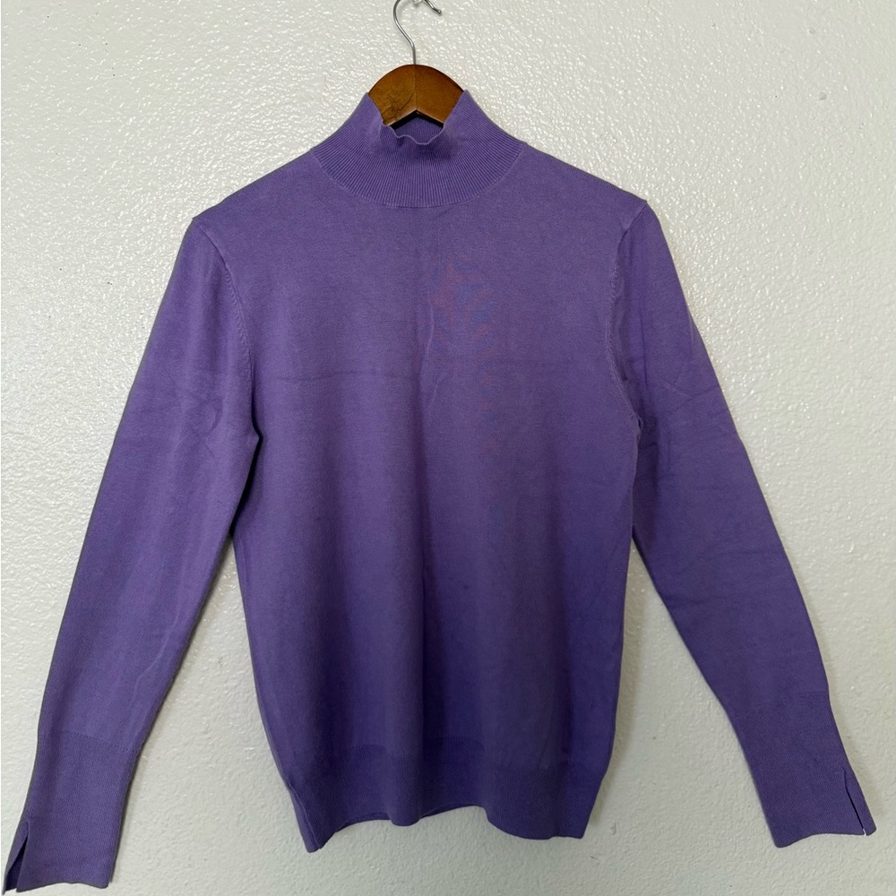 Zara Purple Turtleneck Sweater Women’s Size XL